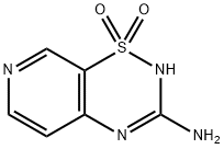 2H-Pyrido[4,3-e]-1,2,4-thiadiazin-3-amine,1,1-dioxide(9CI) Struktur