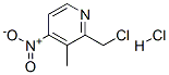 4-NITRO 3 -METHYL 2-CHLOROMETHYL PYRIDINE.HCL Struktur