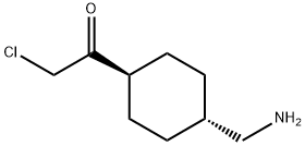 Ethanone, 1-[4-(aminomethyl)cyclohexyl]-2-chloro-, trans- (9CI) Struktur