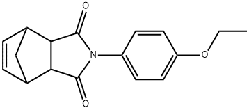 2-(4-Ethoxyphenyl)-3a,4,7,7a-tetrahydro-4,7-methano-1H-isoindole-1,3(2H)-dione Struktur