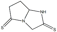 1H-Pyrrolo[1,2-a]imidazole-2,5(3H,6H)-dithione,  dihydro-,  (-)- Struktur