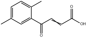 trans-3-(2,5-dimethylbenzoyl)acrylic acid Struktur