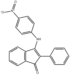 3-(4-nitroanilino)-2-phenyl-1H-inden-1-one Struktur