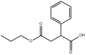 Butanedioic acid, phenyl-, 4-propyl ester (9CI) Struktur