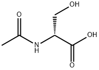 D-Serine, N-acetyl- Struktur