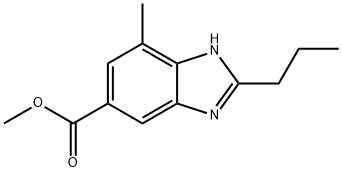 7-METHYL-2-PROPYL-1H-BENZOIMIDAZOLE-5-CARBOXYLIC ACID METHYL ESTER Struktur