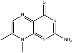 4(8H)-Pteridinone,2-amino-7,8-dimethyl-(9CI) Struktur