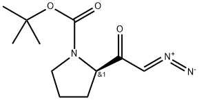 (R)-tert-Butyl 2-(2-diazoacetyl)pyrrolidine-1-carboxylate Struktur