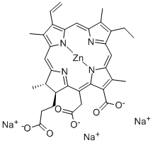 SODIUM ZINC CHLOROPHYLLIN Struktur