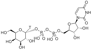 URIDINE 5'-DIPHOSPHO-GALACTOSE-[GALACTOSE-1-3H(N)] Struktur