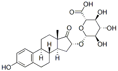 16a-Hydroxyestrone 16-b-D-Glucuronide Struktur