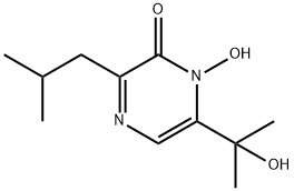 1-Hydroxy-6-(1-hydroxy-1-methylethyl)-3-isobutyl-2(1H)-pyrazinone Struktur