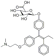 (E)-4-Hydroxy Tamoxifen O-β-D-Glucuronide Struktur