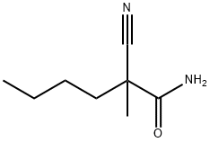 Hexanamide,  2-cyano-2-methyl- Struktur