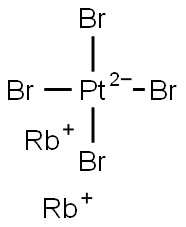 dirubidium tetrabromoplatinate Struktur