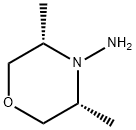 4-Morpholinamine,3,5-dimethyl-,cis-(9CI) Structure