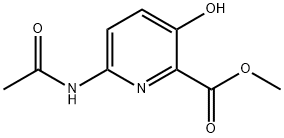 2-Pyridinecarboxylicacid,6-(acetylamino)-3-hydroxy-,methylester(9CI) Struktur