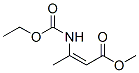 2-Butenoic  acid,  3-[(ethoxycarbonyl)amino]-,  methyl  ester Struktur