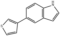 5-(3-THIENYL)-1H-INDOLE Struktur