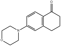 6-Morpholino-3,4-dihydronaphthalen-1(2H)-one Struktur