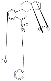 3-Methoxy-6-phenylsulfonyl-6,7-didehydro Estradiol Struktur