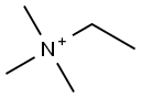 trimethylethylammonium Struktur