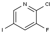 2-CHLORO-3-FLUORO-5-IODOPYRIDINE Struktur