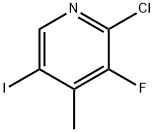 2-Chloro-3-Fluoro-5-Iodo-4-Picoline Struktur