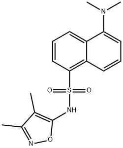 5-(DIMETHYLAMINO)-N-(3,4-DIMETHYL-5-ISOXAZOLYL)-1-NAPHTHALENESULFONAMIDE HYDROCHLORIDE Struktur