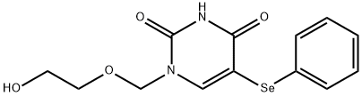 1-((2-hydroxyethoxy)methyl)-5-(phenylselenenyl)uracil Struktur