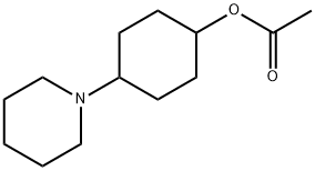 4-Piperidinocyclohexyl=acetate Struktur