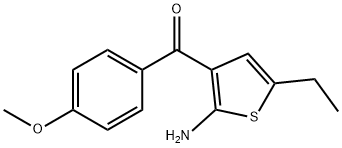 (2-AMINO-5-ETHYL-3-THIENYL)(4-METHOXYPHENYL)METHANONE Struktur