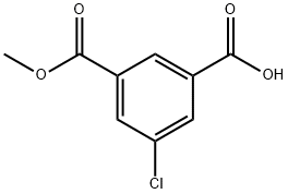 3-CHLORO-5-(METHOXYCARBONYL)BENZOIC ACID Struktur