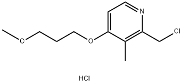 2-氯甲基-3-甲基-4-(3-甲氧丙氧基)吡啶鹽酸鹽 結(jié)構(gòu)式