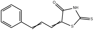 4-Thiazolidinone, 5-(3-phenyl-2-propenylidene)-2-thioxo- Struktur