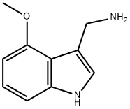 4-METHOXY-1H-INDOL-3-METHYLAMINE Struktur