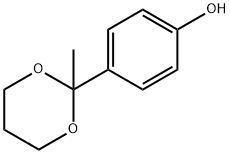 Phenol, 4-(2-methyl-1,3-dioxan-2-yl)- (9CI) Struktur