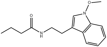 N-butanoyl-5-methoxytryptamine Struktur