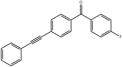 4-FLUORO-4'-(PHENYLETHYNYL)BENZOPHENONE& Struktur