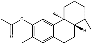 Acetic acid 13-methylpodocarpa-8,11,13-trien-12-yl ester Struktur