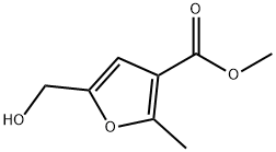 5-HYDROXYMETHYL-2-METHYL-FURAN-3-CARBOXYLIC ACID METHYL ESTER Struktur