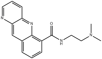 N-(2-(dimethylamino)ethyl)benzo(b)(1,5)naphthyridine-6-carboxamide Struktur