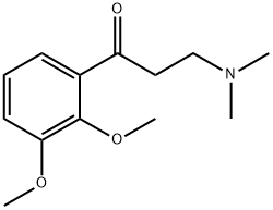 1-(2,3-Dimethyloxyphenyl)-3-(dimethylamino)-1-propanone hydrochloride Struktur