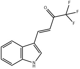 TRANS-1,1,1-TRIFLUORO-4-(3-INDOLYL)-3-BUTEN-2-ONE Struktur