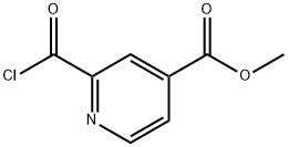 4-Pyridinecarboxylicacid,2-(chlorocarbonyl)-,methylester(9CI) Struktur