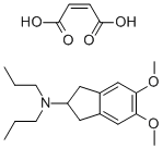 5,6-DIMETHOXY-2-(DI-N-PROPYLAMINO)INDAN MALEATE Struktur