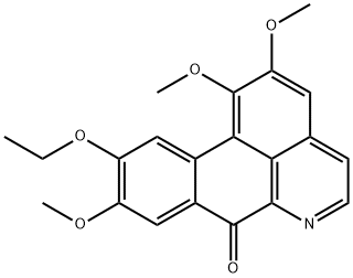 10-Ethoxy-1,2,9-trimethoxy-7H-dibenzo[de,g]quinolin-7-one Struktur