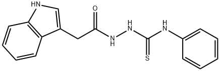 2-[2-(1H-indol-3-yl)acetyl]-N-phenyl-1-hydrazinecarbothioamide Struktur