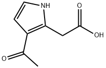 1H-Pyrrole-2-acetic acid, 3-acetyl- (9CI) Struktur