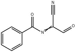 Benzamide,  N-(1-cyano-2-oxoethylidene)-  (9CI) Struktur